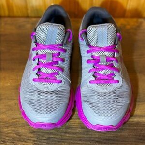 Under Armour Gray and Purple Women's Athletic Shoes